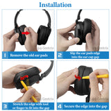 Geekria QuickFit Replacement Ear Pads for Skullcandy Crusher Wireless, Crusher EVO, Crusher ANC, Hesh3, HeshEVO, HeshANC, Venue ANC Headphones, Ear Cushions with Video Guide (Black)