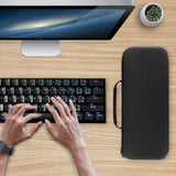 Geekria 60% Compact Keyboard Case, Hard Shell Travel Carrying Bag for 61 Keys Computer Keyboard, Compatible with SteelSeries Apex Pro Mini, Razer Huntsman Mini, RK Royal KLUDGE RK61