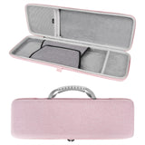 Geekria 65% Keyboard and Mouse Combo Case, Hard Shell Travel Carrying Bag for 68 Keys Mechanical Gaming Keyboard, Compatible with YUNZII AL66, RK ROYAL KLUDGE R65 (Pink)