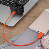 Geekria USB Earbuds Short Charger Cable Compatible with JBL Tune 215TWS, Tune 770NC, Quantum 350, Vibe Beam Charger, USB to USB-C Replacement Power Charging Cord (1 ft / 30 cm 2 Pack)