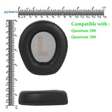 Geekria QuickFit Replacement Ear Pads Compatible with JBL Quantum 200, Quantum 300 Headphones, Ear Cushions, Repair Parts (Black)