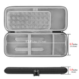 Geekria Keyboard Carrying Case, Compatible with Logitech Keys-to-GO 2 Keyboard and M350s Mouse Combo Case, Hard Shell Protective Travel Bag (Dark Grey)