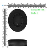 Geekria SNAP Magnetic Ear Pads for Beats Studio 2, 3 Wireless Series Easy Switch Ear Cushions, Exchange Earpads in Seconds ( Velour Black, 1 Pair)