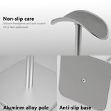 Geekria Aluminum Alloy Headphones Stand for Over-Ear Headphones, Gaming Headset Holder, Desk Display Hanger Compatible with Sony WH-1000XM5 (Silver)