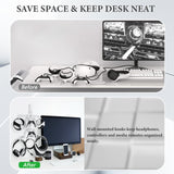 Geekria Wall Mount Stand Compatible with PSVR2 PS5, VR Headset and Controller Mount Storage Bracket Holder Hook, VR Game Accessories, PS5 Headset Display Stand, Sturdy Metal Wall Mount Kit (White)