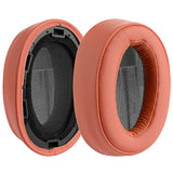 Geekria QuickFit Replacement Ear Pads for Sony MDR-100ABN WH-H900N Headphones Ear Cushions, Headset Earpads, Ear Cups Cover Repair Parts (Twilight Red)