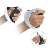 Geekria Anti-Slip Silicone Pad Compatible with PSVR 2, PlayStation VR2 Grip Covers, Controller Grip Protector Sticker, Button Protection Pad Kit (White)