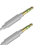 Geekria Audio Cable Compatible with Beats Studio Pro, Mixr, Pro, Executive, Solo 4, Solo 3, Studio 3, Studio 2 Headphones Cable, 1/8" (3.5mm) to 3.5mm Aux Replacement Stereo Cord (4 ft/1.2 m)