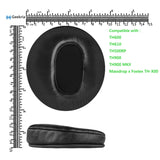 Geekria Elite Sheepskin Replacement Ear Pads for Fostex TH600, TH610, TH500RP, TH900, TH900 MKII, Mass Drop x Fostex TH-X00 Headphones Ear Cushions (Black)