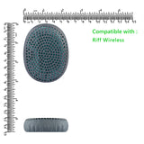 Geekria QuickFit Replacement Ear Pads for Skullcandy Riff Wireless Headphones Ear Cushions, Headset Earpads, Ear Cups Cover Repair Parts (Grey)