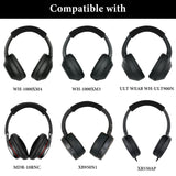 Geekria Headband Cover for Sony WH-1000XM4/XM3/XM2/1000X, ULT WEAR, WH-ULT900N, WH-XB950N1/XB910N/XB900N, MDR-XB950BT/XB650BT, MDR-10RBT/10RNC/10R Headphones, Replacement Repair Part (Black)