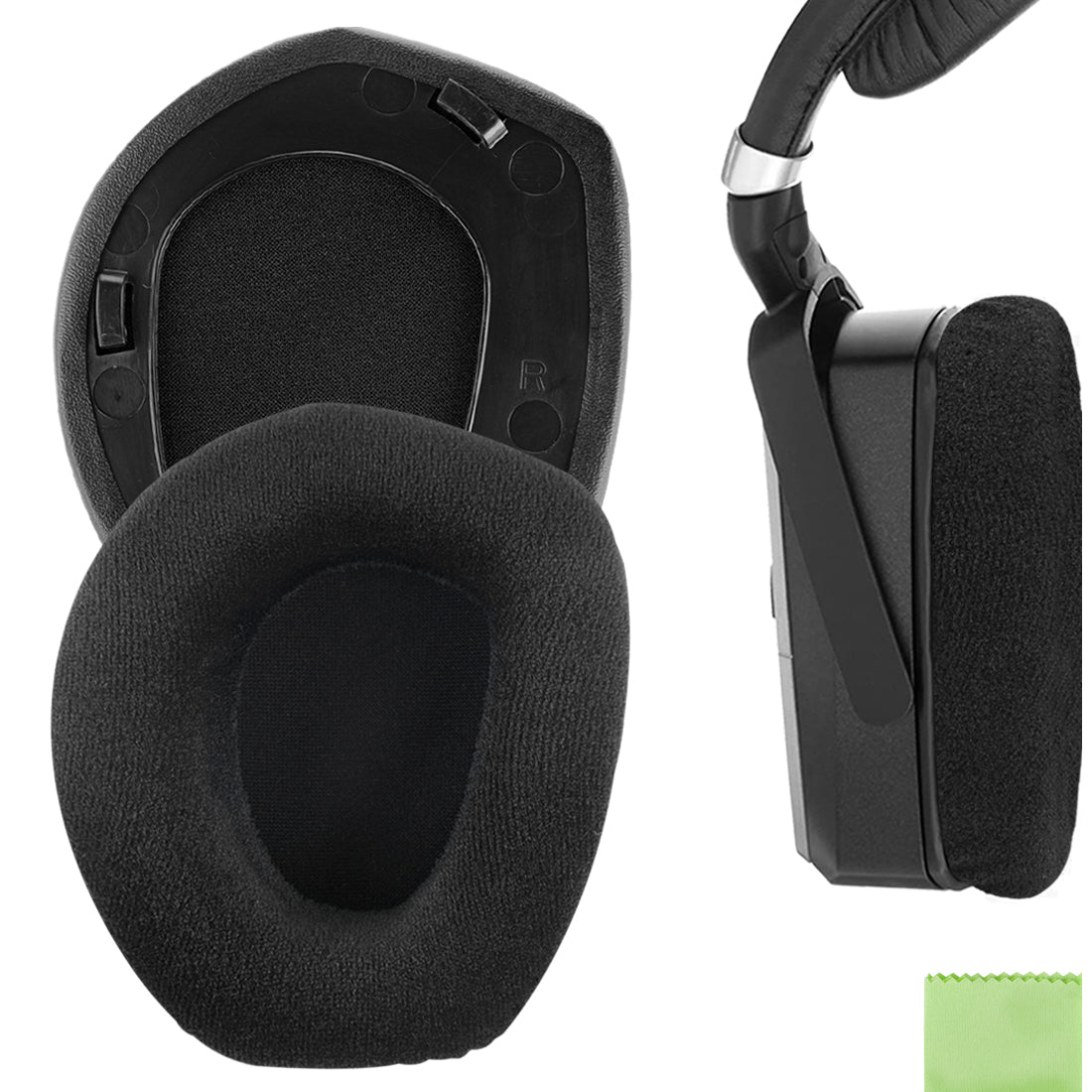 Cuscinetti Auricolari Di Ricambio Per Sennheiser HDR - Lino E Memory Foam - Comfort Migliorato - Foto 9