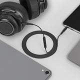 Geekria Audio Cable with Mic Compatible with Plantronics BackBeat PRO 2 Headphones Cable, 1/8" (3.5mm) to 3.5mm Replacement Stereo Cord with Inline Microphone and Volume Control (4 ft/1.2 m)