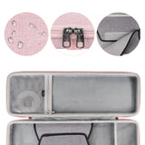 Geekria 65% Keyboard and Mouse Combo Case, Hard Shell Travel Carrying Bag for 68 Keys Mechanical Gaming Keyboard, Compatible with YUNZII AL66, RK ROYAL KLUDGE R65 (Pink)