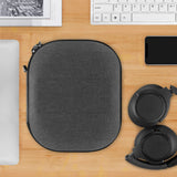Geekria Shield Headphones Case Compatible with Audio-Technica ATH-ANC900BT, ATH-SR50BT, ATH-SR30BT Case, Replacement Hard Shell Travel Carrying Bag with Cable Storage (Dark Grey)
