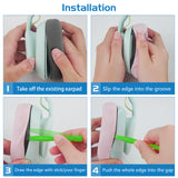 Geekria NOVA Mesh Fabric Replacement Ear Pads for Astro A10 Gen 2 Gaming Headphones Ear Cushions, Headset Earpads, Ear Cups Cover Repair Parts (Pink)