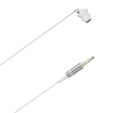 Geekria Sleep Earplugs, 6.6 FT / 200 CM Mono Earbud Single Ear Noise Isolating Earphone, 3.5MM Tangle Free Sleep Headphones for Side Sleepers (Without Mic / White)