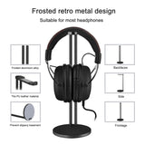 Geekria Aluminum Alloy Headphones Stand for Over-Ear | On-Ear Headphones, Gaming Headset Holder, Desk Display Headphone Hanger with Solid Heavy Base, Compatible with Bose, Sony (Black)