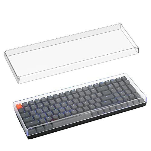 Geekria 90%-96% Keyboard Dust Cover, Clear Acrylic Keypads Cover for 100 Keys Computer Mechanical Wireless Keyboard, Compatible with Keychron K4 Wireless Bluetooth, RK ROYAL KLUDGE RK100 Wireless