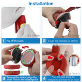 Geekria QuickFit Replacement Ear Pads for Beats Studio 3 (A1914), Studio 3.0 Wireless Headphones Ear Cushions, Headset Earpads, Ear Cups Cover Repair Parts (Red)