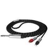 Geekria Apollo 6NOCC Upgrade Audio Cable Compatible with Sennheiser HD660S HD650 HD600 Headphones, 6.35mm (1/4'') Replacement Headphones Cord for Hi-Resolution Audiophile, HiFi Headset (8ft/2.5m)