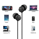 Geekria Noise Isolating Ear Plugs, Sleep Earbuds, Mini Comfy ASMR Sleeping Earphone, Fit Ambient Sounds, Air Travel, Side/Light Sleep, White Noise With Mic and Volume Control - Black