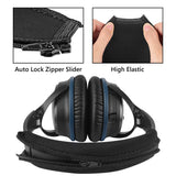 Geekria Flex Fabric Headband Cover Compatible with Bose QC45 QuietComfort 35 II, QC35, QC25 Headphones, Replacement Repair Part, Sweat Cover (Black)