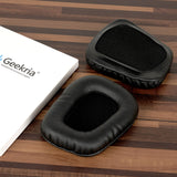 Geekria QuickFit Replacement Ear Pads for Logitech G35, G930, G430, F450 Headphones Ear Cushions, Headset Earpads, Ear Cups Cover Repair Parts (Black)