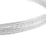 Geekria Apollo Silver-Plated Upgrade Audio Cable Compatible with Sennheiser HD660S HD600 HD650 HD580 Headphones, 3.5mm (1/8'') Replacement Headphones Cord for Hi-Resolution Audiophile (4 ft/1.2m)