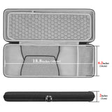 Geekria Keyboard and Mouse Combo TKL Case, Hard Shell Travel Carrying Bag for 80% Compact 87 Key Computer Mechanical Gaming Keyboard, Compatible with Logitech G915 TKL+G502 Mouse (Dark Gray)
