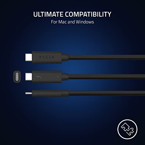 Razer Thunderbolt 4 Cable (2.0m / 6.56ft): Up to 40 Gigabits Per Secon –  Geekria