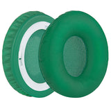 Geekria QuickFit Protein Leather Ear Pads for Solo HD On-Ear Headphones Replacement Earpads / Ear Cushion / Ear Cups, Headset Ear Cover Repair Parts (Green)