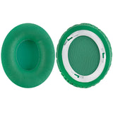 Geekria QuickFit Protein Leather Ear Pads for Solo HD On-Ear Headphones Replacement Earpads / Ear Cushion / Ear Cups, Headset Ear Cover Repair Parts (Green)