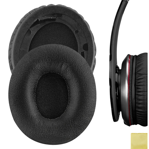 Geekria QuickFit Replacement Ear Pads for Beats Solo HD (810-00012-00) Headphones Ear Cushions, Headset Earpads, Ear Cups Cover Repair Parts (Black)