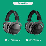 Geekria Apollo Silver-Plated Upgrade Audio Cable Compatible with Beyerdynamic DT 900 PRO X, DT 770 PRO X, 6.35mm/3.5mm Replacement Headphones Cord for Desktop Amplifier (9.4ft / 3m)