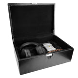 Geekria Elite Case Compatible with Sennheiser HD820, HD800 S, HiFiMAN Ananda, Fostex TH-500RP, TH900, ATH-AD2000X, ATH-W5000 Large Headset Box with High-Quality PU for Display Headphones and AMP