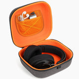 Geekria Shield Case for Large-Sized Over-Ear Headphones, Replacement Protective Hard Shell Travel Carrying Bag with Cable Storage, Compatible with SONY MDR-Z1R, Denon AH-D9200 (Dark Grey)