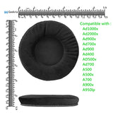 Geekria Comfort Velour Replacement Ear Pads for ATH-Ad1000x Ad2000x Ad900x Ad700x A500 AD500x A500x A700 A900x Headphones Ear Cushions, Headset Earpads, Ear Cups Cover Repair Parts (Black)