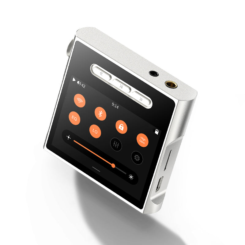 Shanling M1s MP3 Player ES903802M DSD MQA HiFi Audio Player  Bluetooth/WiFi/USB Input 3.5mm/4.4mm Headphone Output (Silver)