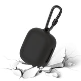Geekria Silicone Case Cover Compatible with Soundcore by Anker C30i True Wireless Earbuds, Protective Earphones Skin Cover with Keychain Hook, Charging Port Accessible (Black)