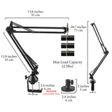 Geekria for Creators Microphone Arm Compatible with Razer Seiren X, Mini, V2 Pro, V2 X, Elite, Emote, Mic Boom Arm with Table Flange Mount Adapter, Suspension Stand, Desk Mount Holder