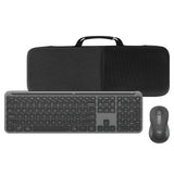 Geekria Keyboard and Mouse Combo Carrying Case, Hard Shell Travel Replacement Case for Logitech MK955 Signature Slim Wireless Keyboard and Mouse Combo, Logitech K950 Wireless Keyboard (Dark Grey)