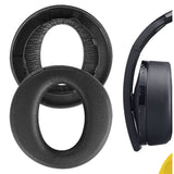 Geekria QuickFit Ear Pads Replacement for SONY PlayStation Platinum Wireless Headset, PS4 Platinum Wireless Headphones Ear Cushions, Headset Earpads, Ear Cups Cover Repair Parts (Black)