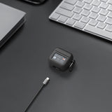 Geekria Silicone Case Cover Compatible with JBL Tour Pro 3 True Wireless Earbuds, Protective Earphones Skin Cover with Keychain Hook, Charging Port Accessible (Black)
