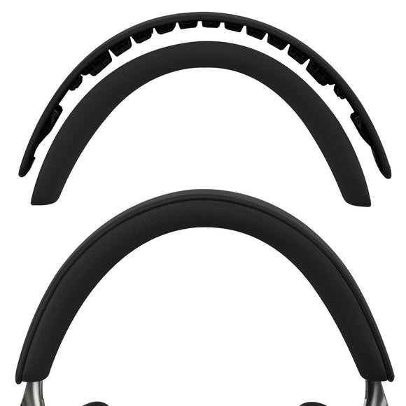 Geekria Sheepskin Headband Pad Compatible with Bowers & Wilkins Px8 /Px7S3/ Px7S2/ Px7S2e (Not Compatible with Px7) Headphones, Replacement Band Repair Part (Black)