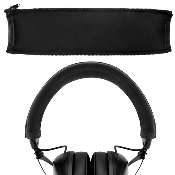Geekria Flex Fabric Headband Cover Compatible with V-MODA Crossfade LP, Crossfade M-100, Crossfade Wireless Headphones, Head Cushion Pad Protector, Replacement Repair Part, Sweat Cover (Black)