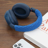 Geekria Knit Fabric Headband Cover Compatible with SONY WH-1000XM6/XM5/XM4 Headphones, Head Cushion Pad Protector, Replacement Repair Part, Easy DIY Installation (Ocean Blue)