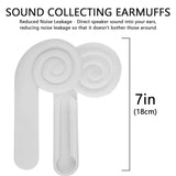 Geekria Silicone Ear Muffs Compatible with Pico Neo 4 VR Headset to Enhanced Sound Quality, Noise Isolation, Headphone Extension Cover (White, 1 Pair)