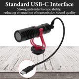 Geekria for Creators USB C to 3.5mm TRS Microphone Cable 0.66 ft / 20 CM, Compatible with Rode VideoMicro, VideoMic GO II, Wireless GO II, Mic Cord for Vlog and Podcast (Black)