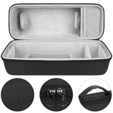 Geekria Shield Speaker Case Compatible with JBL Charge 6, Replacement Hard Shell Portable Protective Carrying Bag With Cable Storage, Keychain Hook, Travel Shoulder Strap (Dark Grey)